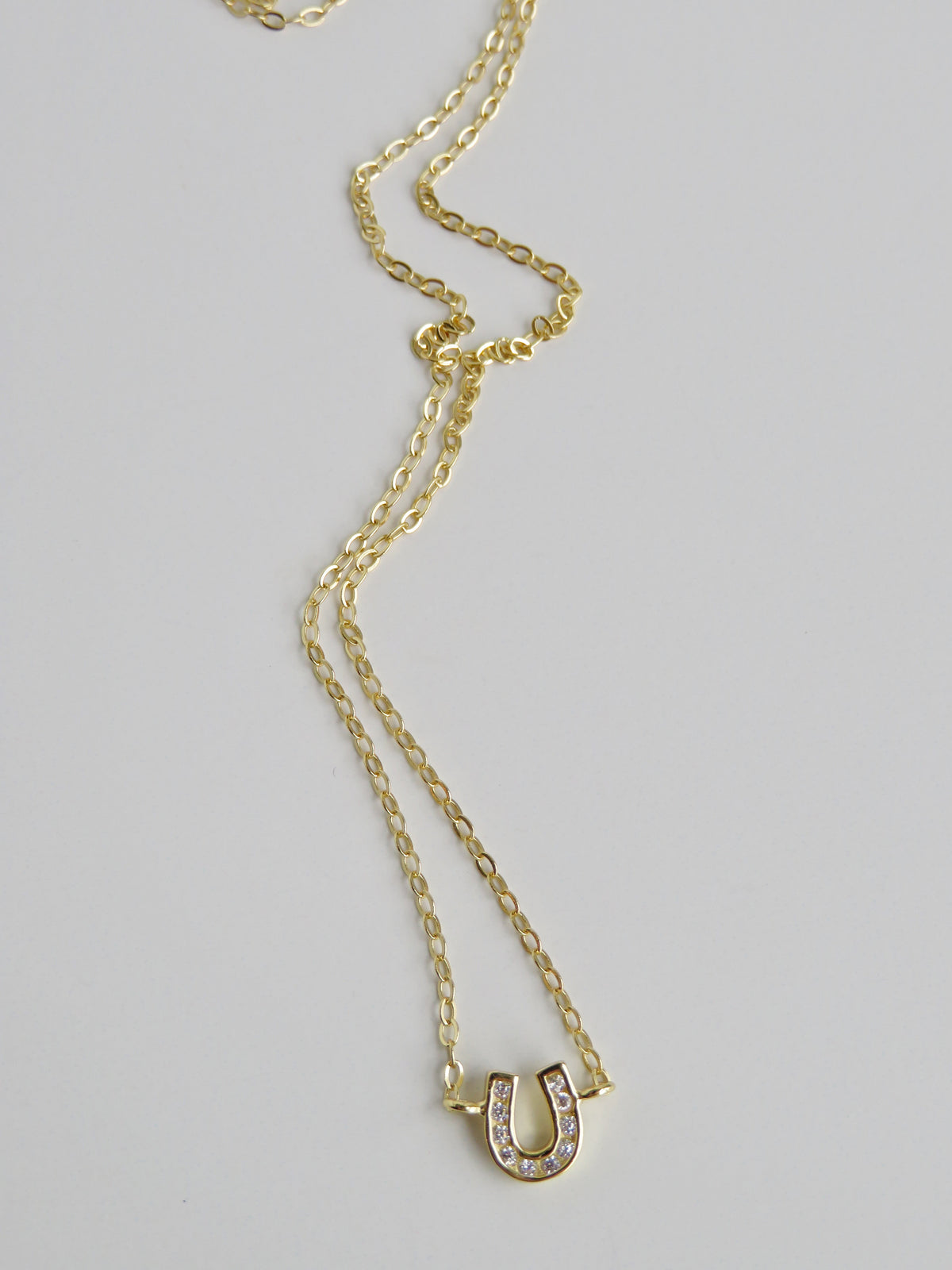 Diamond Horseshoe Necklace