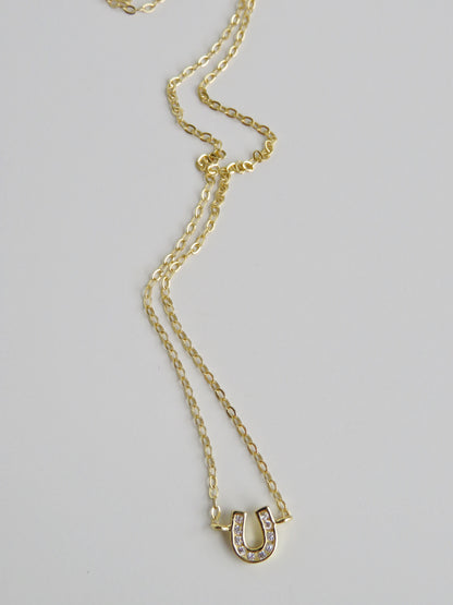 Diamond Horseshoe Necklace