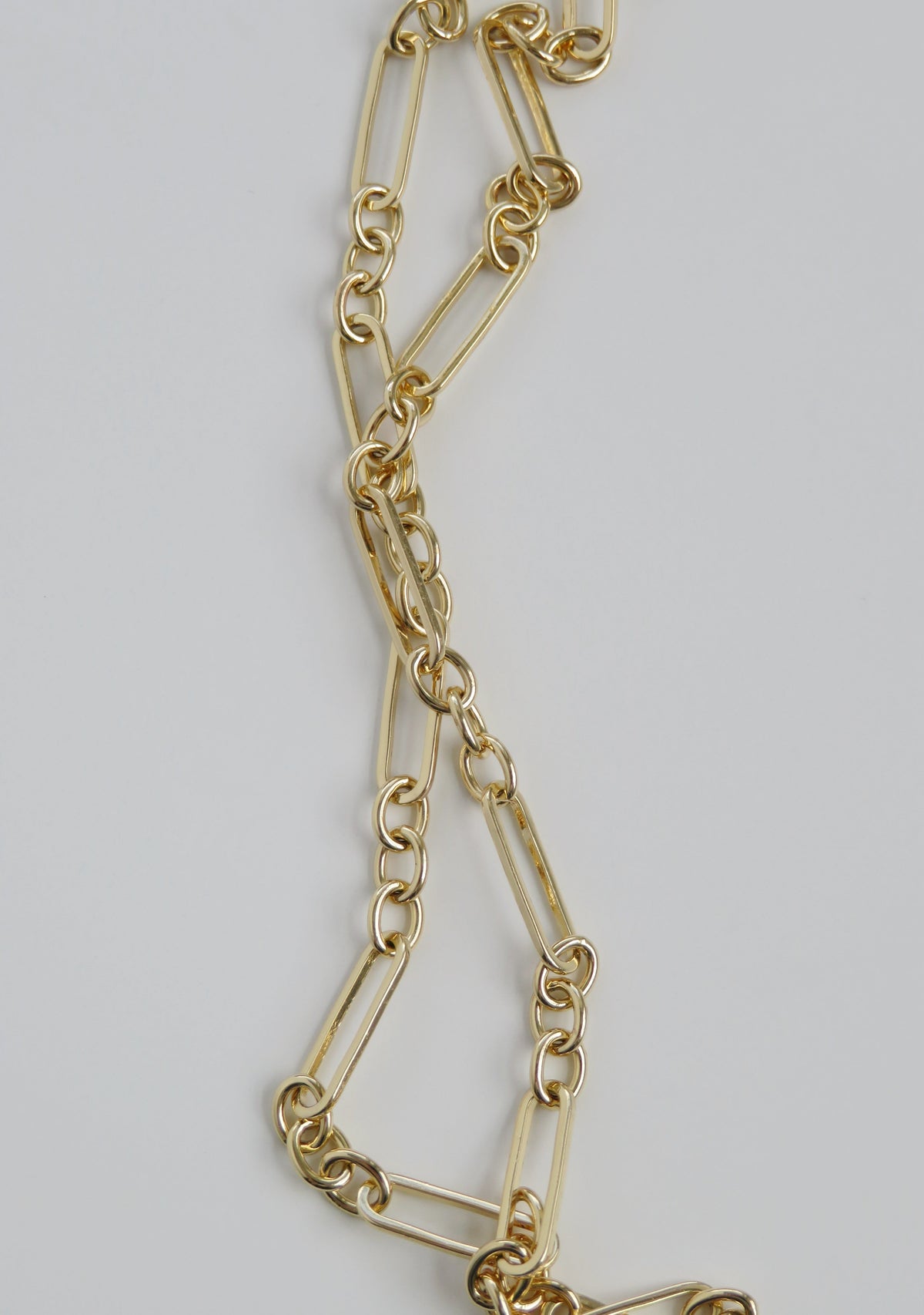 Small Mixed Link Figaro Necklace - add hinged clasp charms