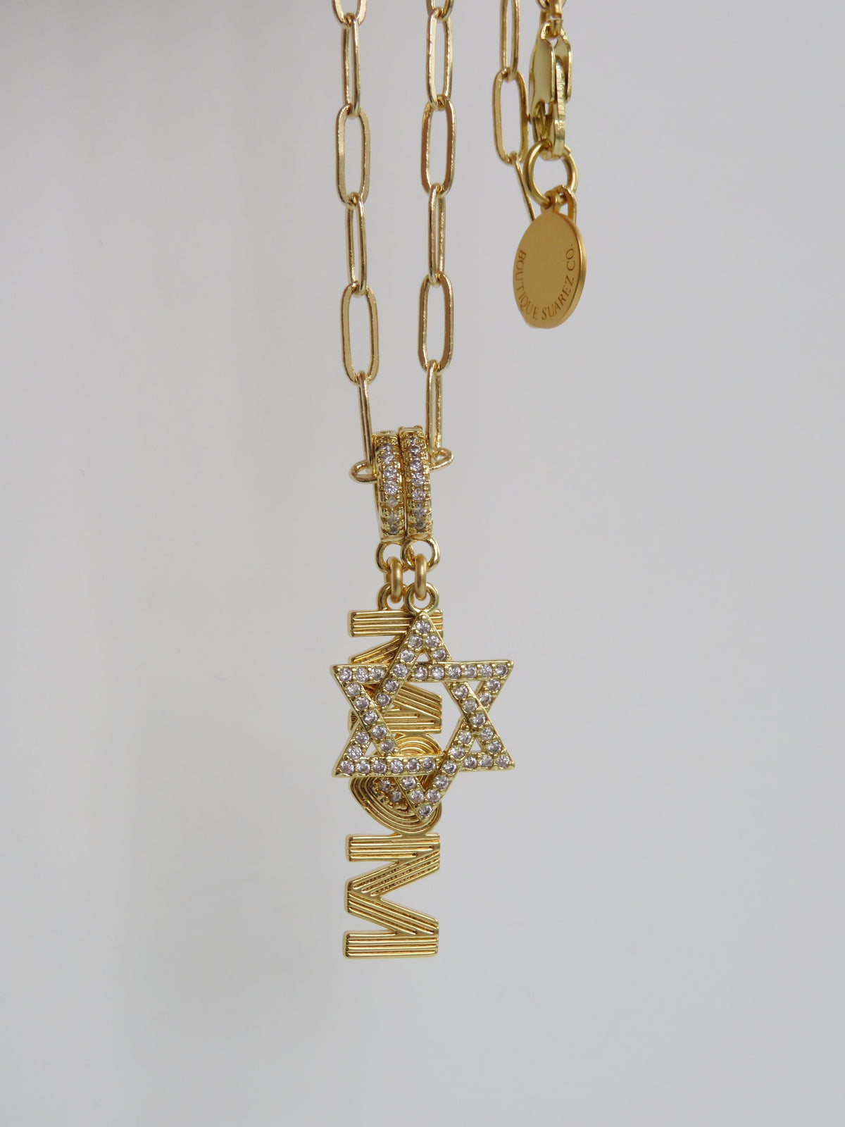 Mom Vibes Charm on Diamond Clasp