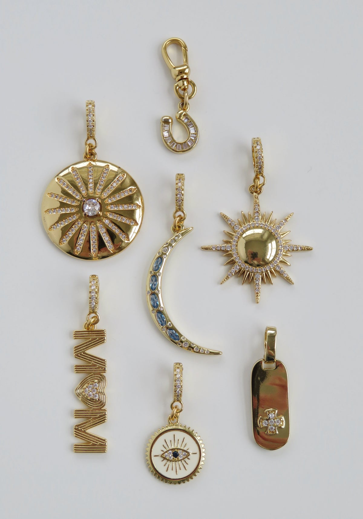 Luminous Pendant on Diamond Hinged Clasp