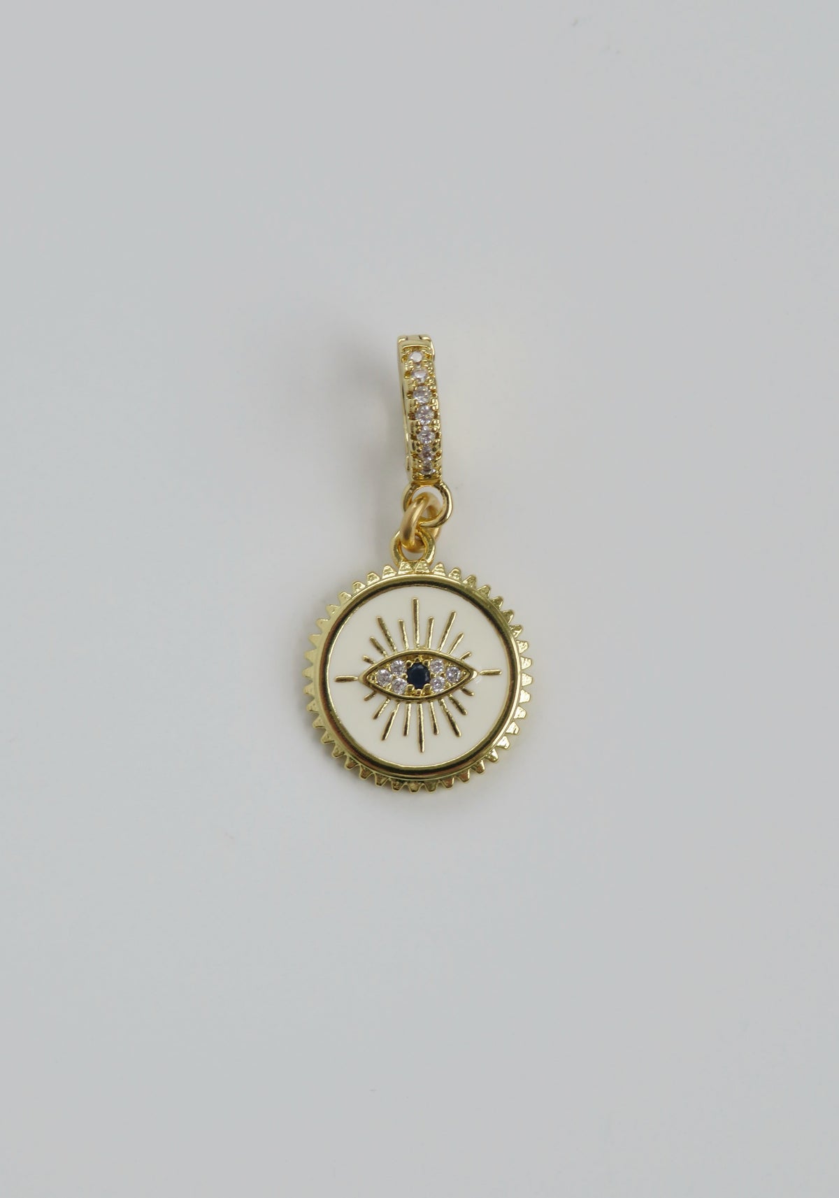 Hilda Evil Eye Charm on Diamond Clasp