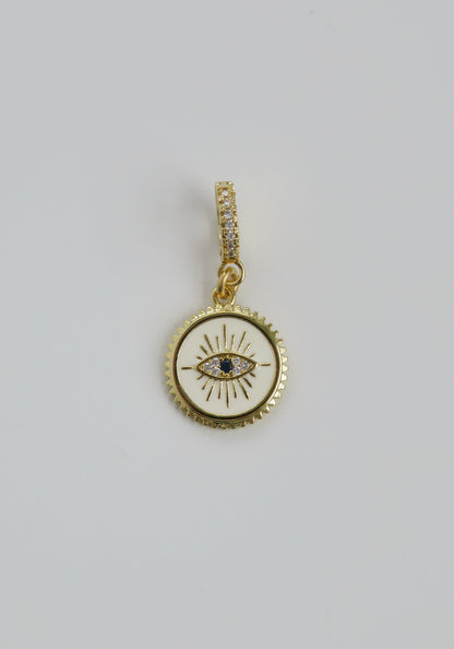 Hilda Evil Eye Charm on Diamond Clasp