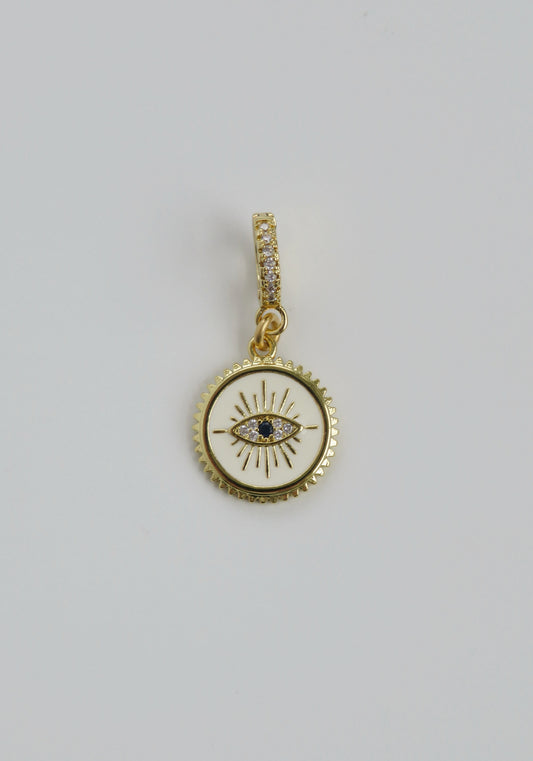 Hilda Evil Eye Charm on Diamond Clasp