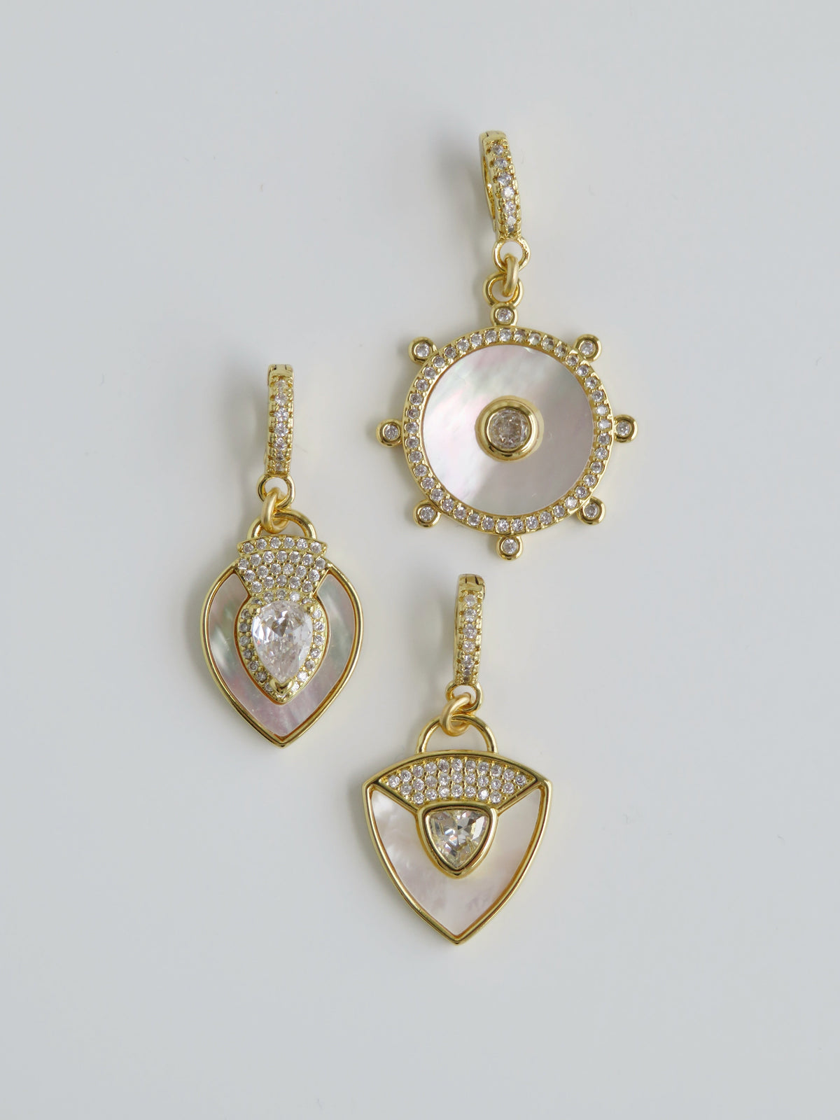 Perla Charms on Diamond Clasp