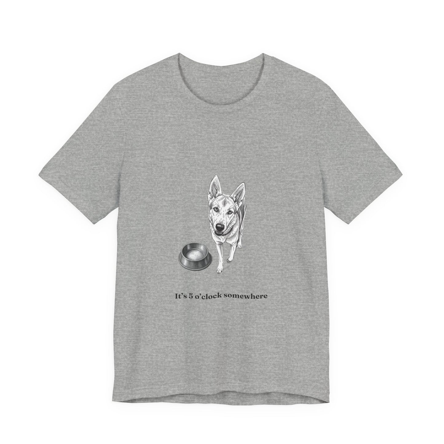 Dog Lover Tee — 'It's 5 o'clock Somewhere' Shirt