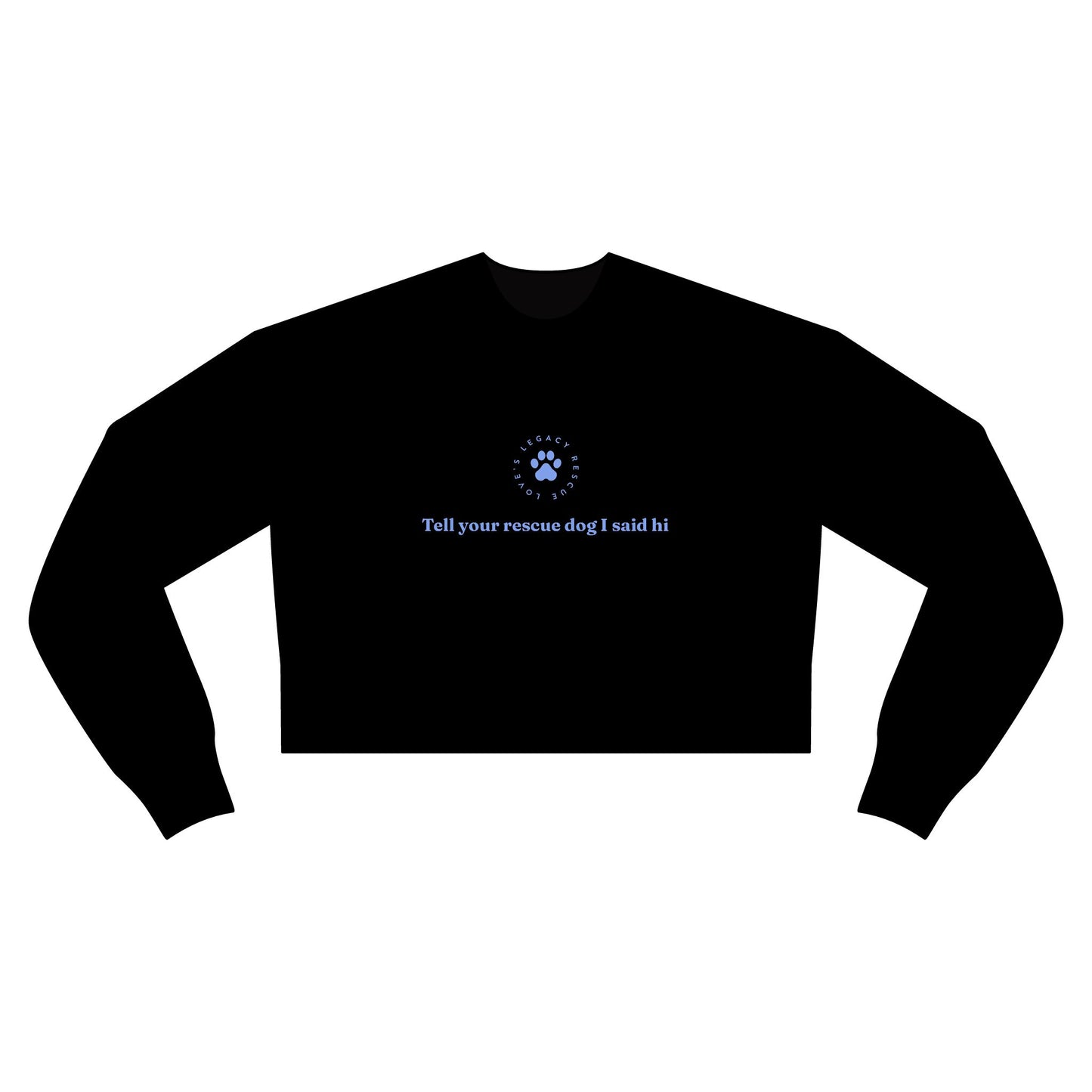 Rescue Dog Crewneck Crop Sweatshirt