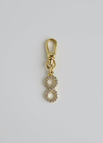Diamond Infinity Charm on Clasp