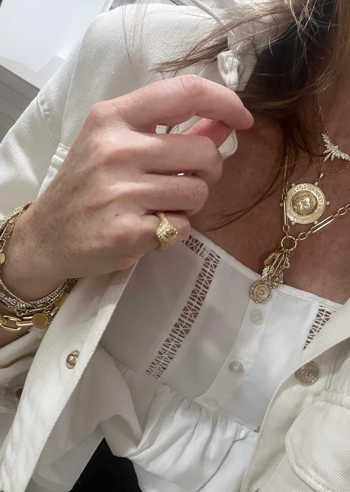 Eamon Evil Eye Pinky Ring