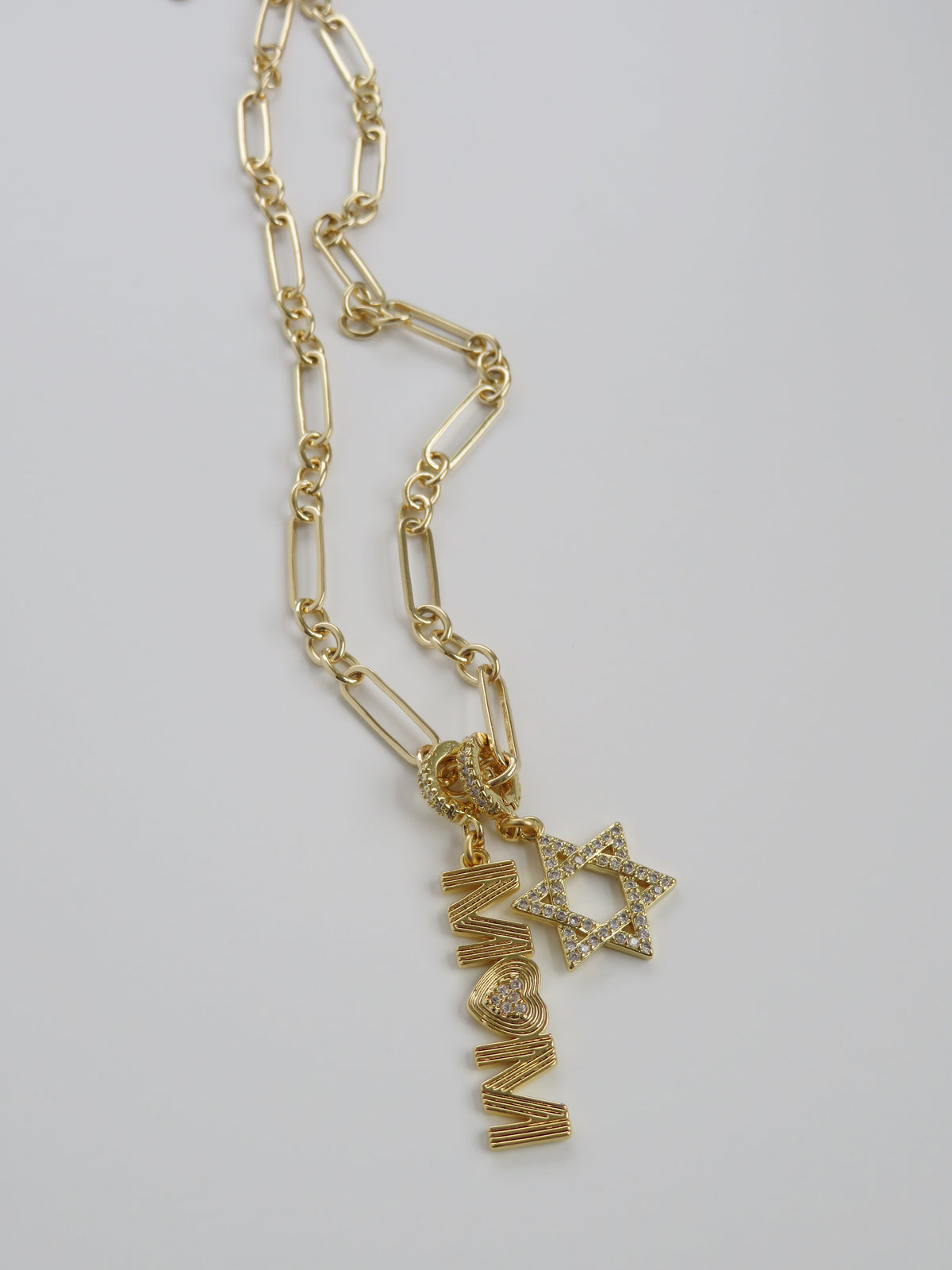 Timeless Brilliance - Star of David Charm on Clasp