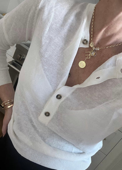 Celestial Protection Monogram Charm Necklace