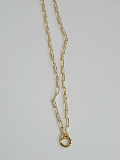 Scarlett Charm Holder Necklace - Clicker Clasp - add charms