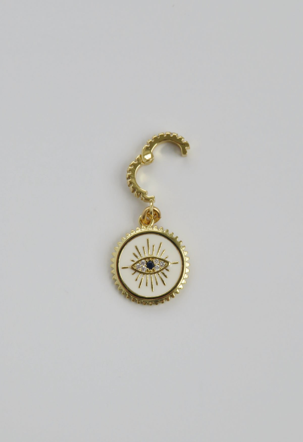 Hilda Evil Eye Charm on Diamond Clasp