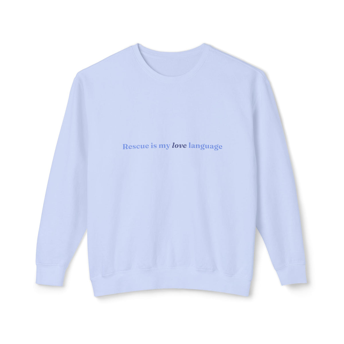 Rescue Love Crewneck Sweatshirt – Animal Rescue Paw Print