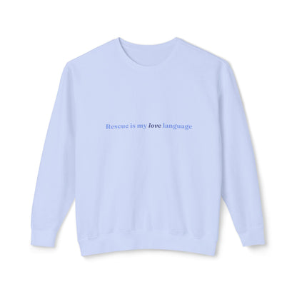 Rescue Love Crewneck Sweatshirt – Animal Rescue Paw Print
