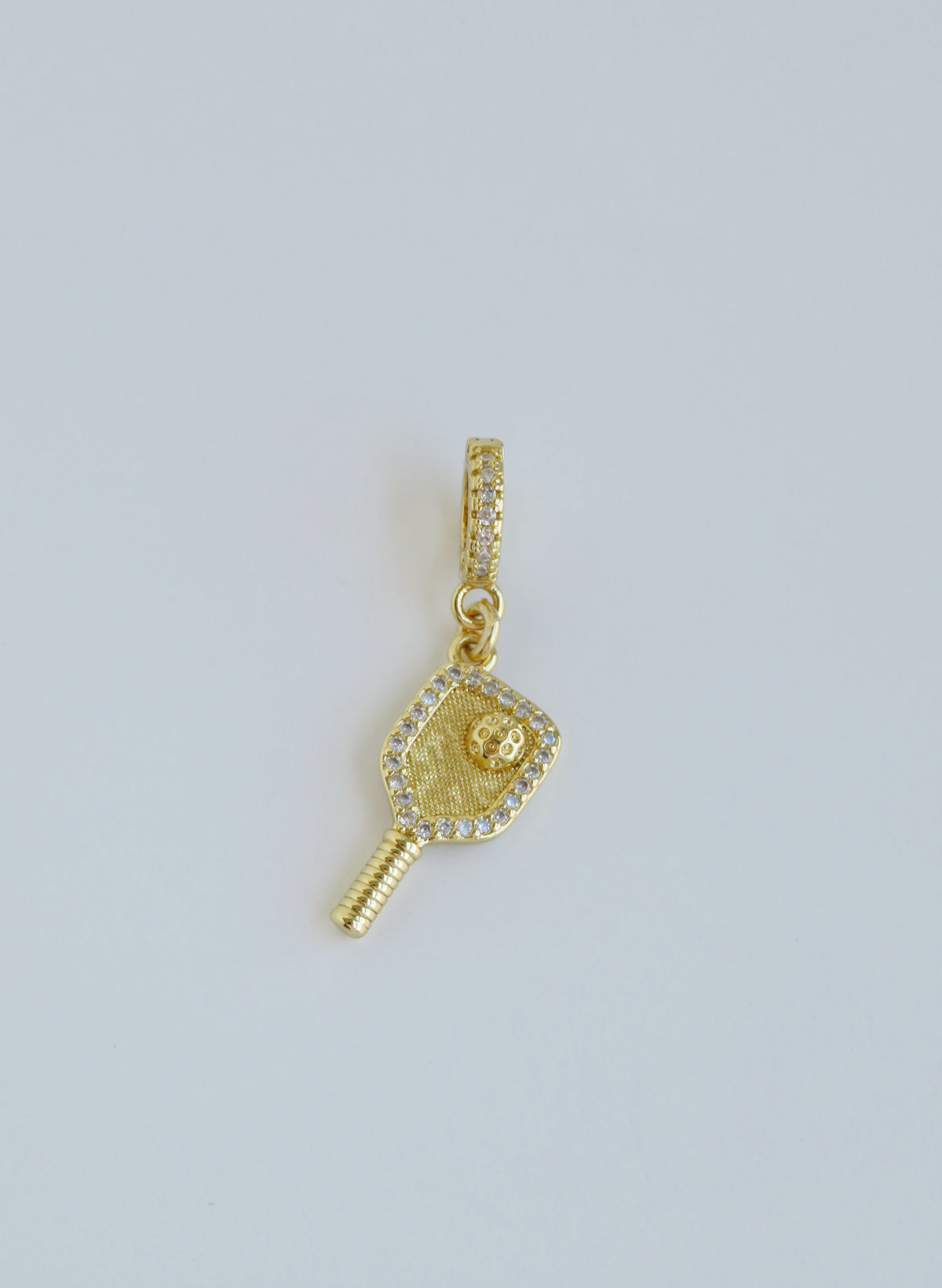Pickleball Charm on Diamond Clasp