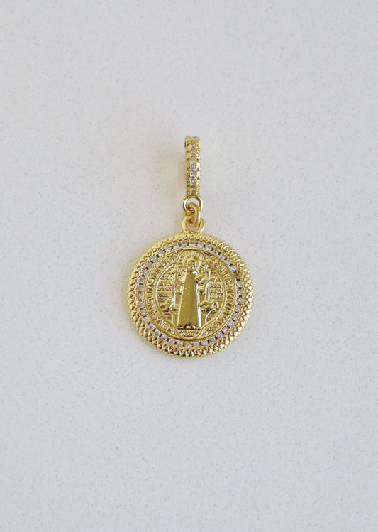 Christ Jesus Charm on Diamond Hinged Clasp