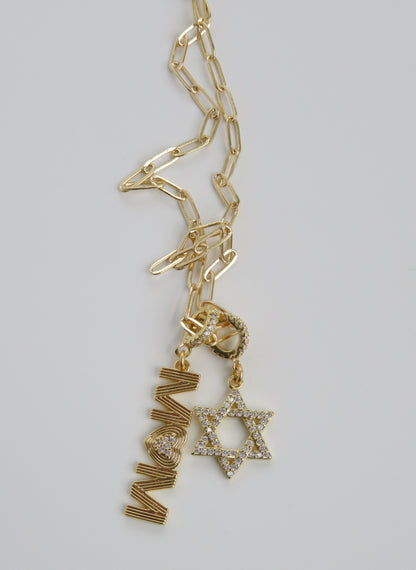 Timeless Brilliance - Star of David Charm on Clasp