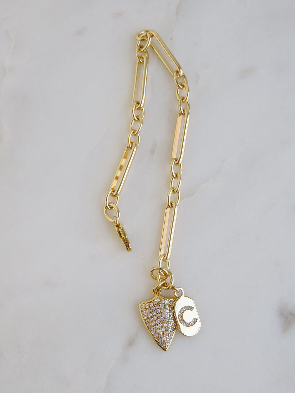 Guard Your Energy Initial Bracelet