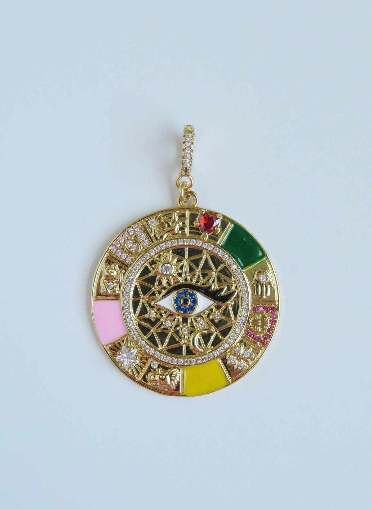 Celestial Evil Eye Good Luck Charm with Clasp