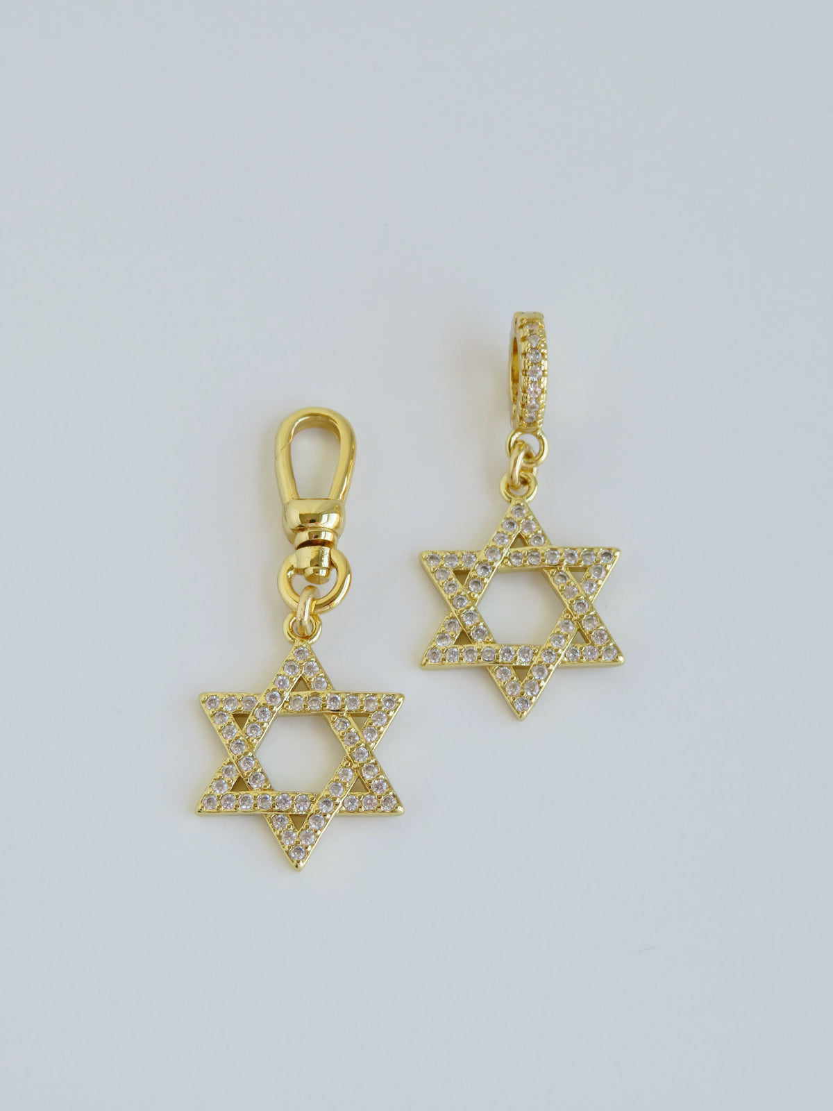 Timeless Brilliance - Star of David Charm on Clasp