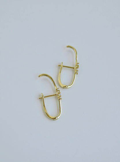 Shauna Diamond English Lock Earrings