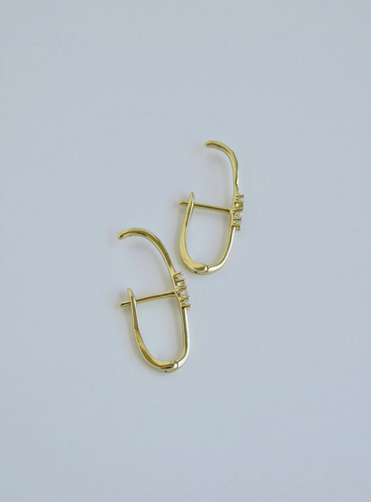 Shauna Diamond English Lock Earrings