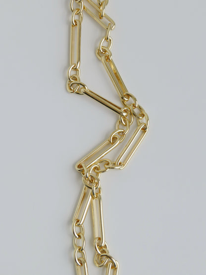 Best Selling Charm Link - Mixed Link Figaro Necklace - add hinged clasp charms