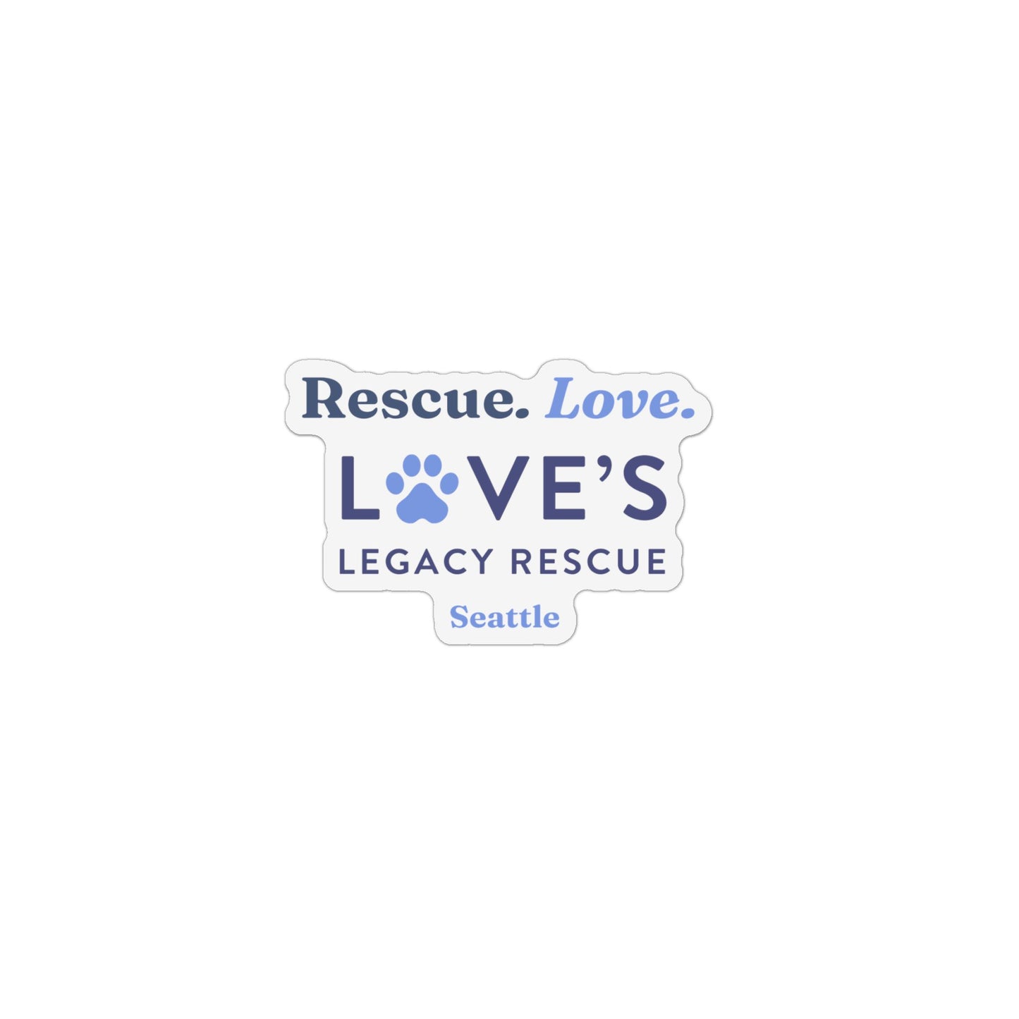 Rescue Love Car Magnet - Seattle