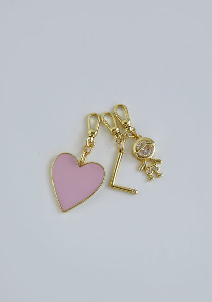 Boy & Girl Charm on Swivel Clasp