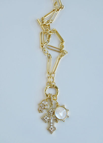 Love. Protection & Blessings of Goodness Charm Cluster Necklace