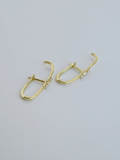 Shauna Diamond English Lock Earrings