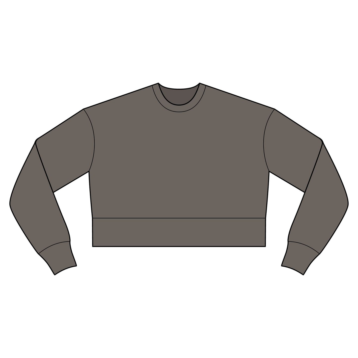 Cropped Logo Sweatshirt
