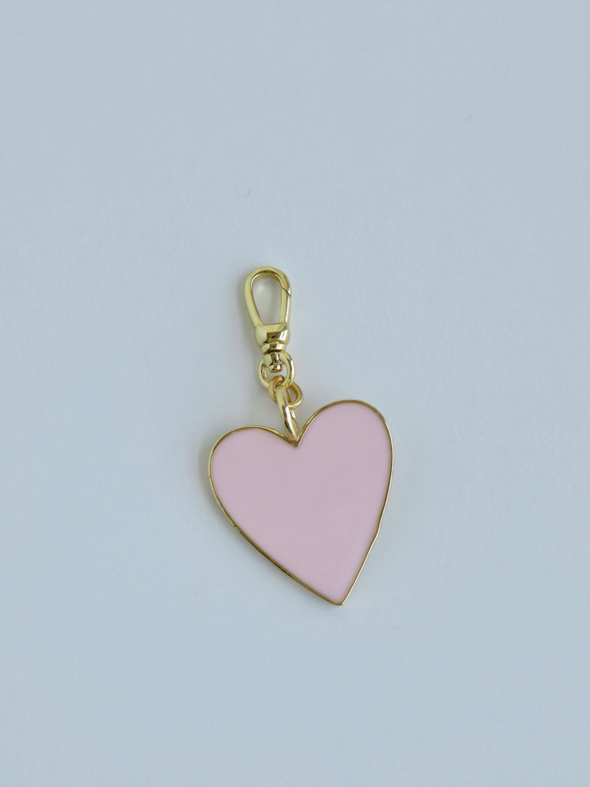 Enamel Heart Pendant on Swivel Clasp