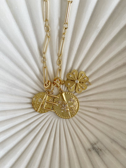 Renew & Thrive Charm on Diamond Hinged Clasp - Flower