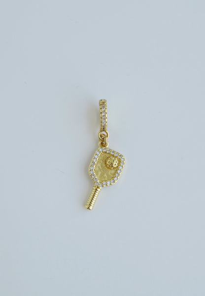 Pickleball Charm on Diamond Clasp