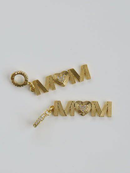 Mom Vibes Charm on Diamond Clasp