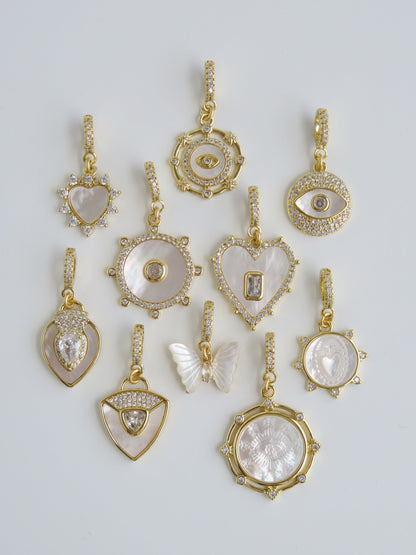 Perla Charms on Diamond Clasp