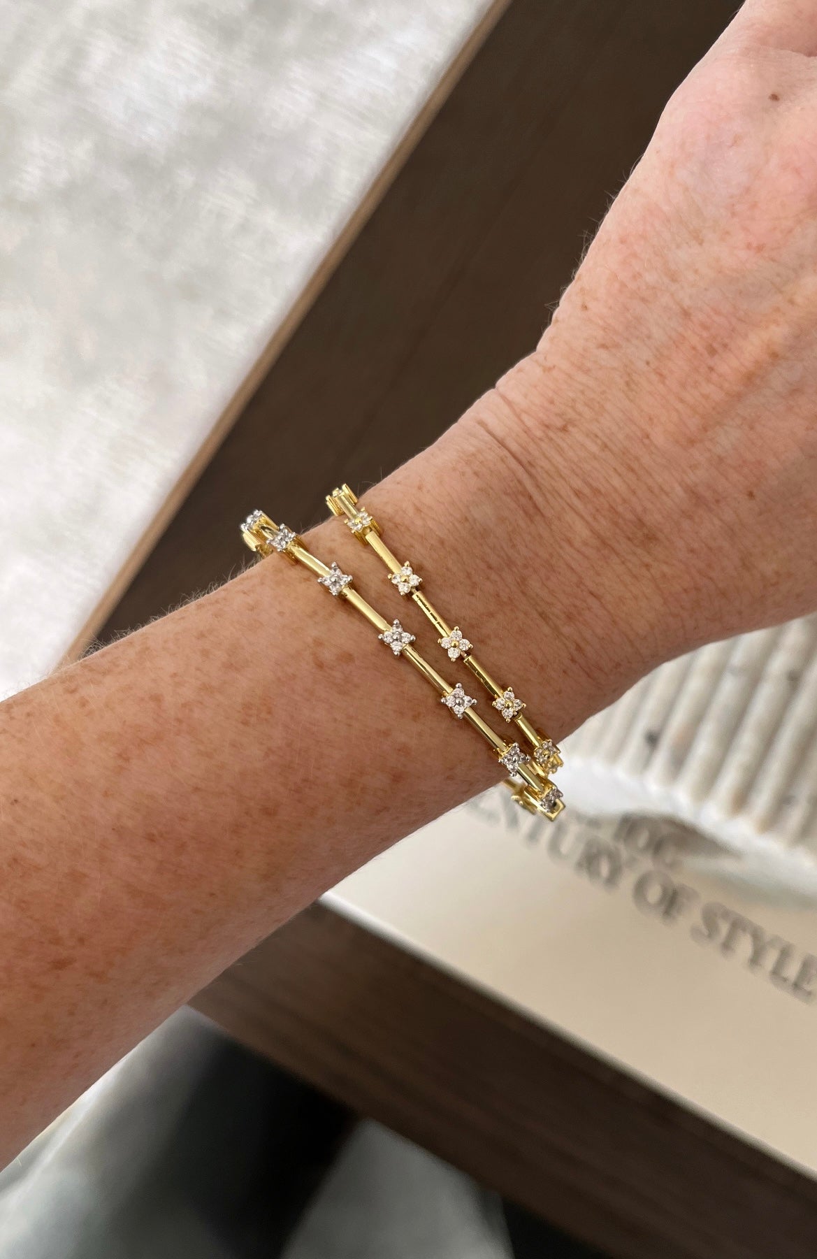 Davina Studded Diamond Bracelets