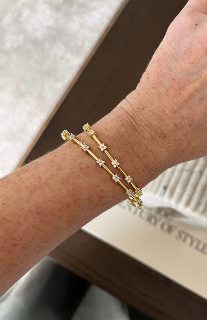 Davina Studded Diamond Bracelets