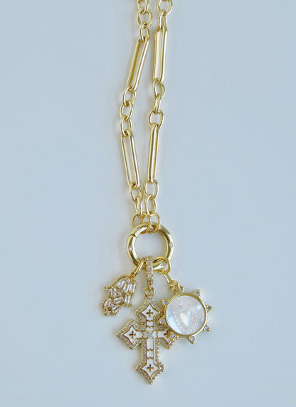 Love. Protection & Blessings of Goodness Charm Cluster Necklace