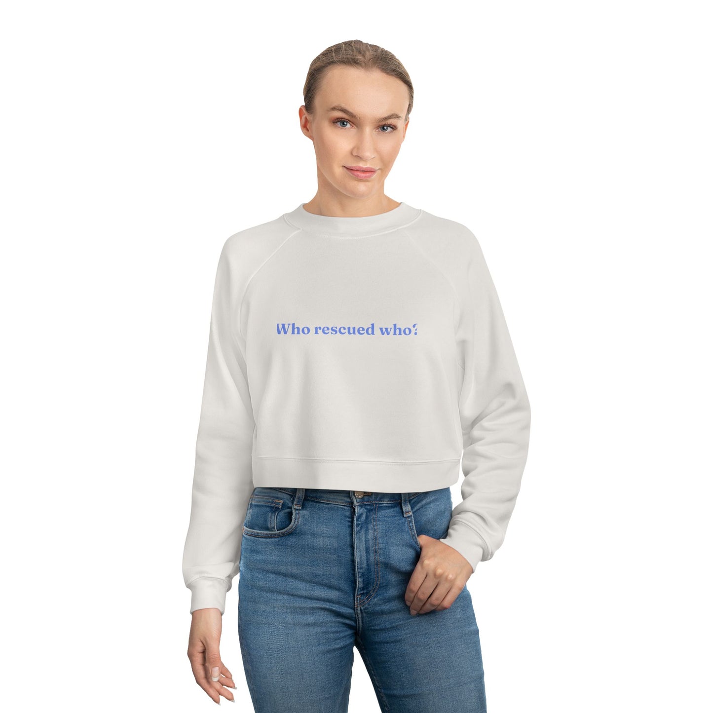 Cropped Pullover — Who rescued who?
