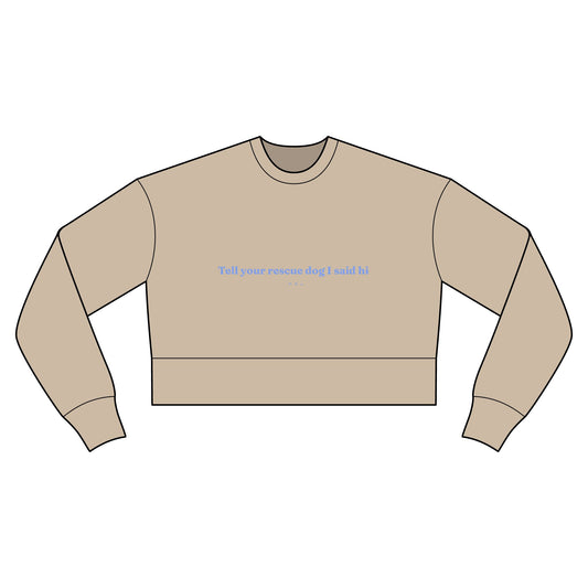 Cropped Sweatshirt — Rescue Dog