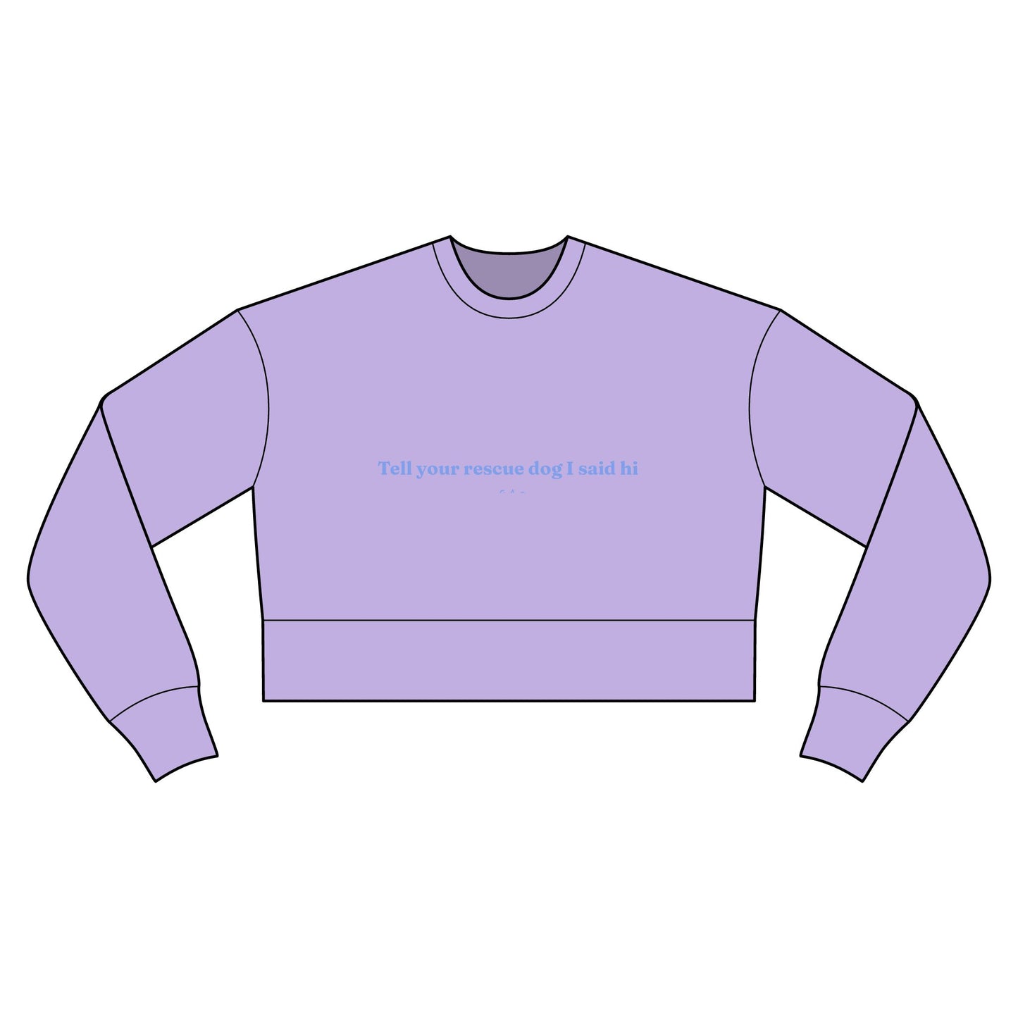 Cropped Sweatshirt — Rescue Dog