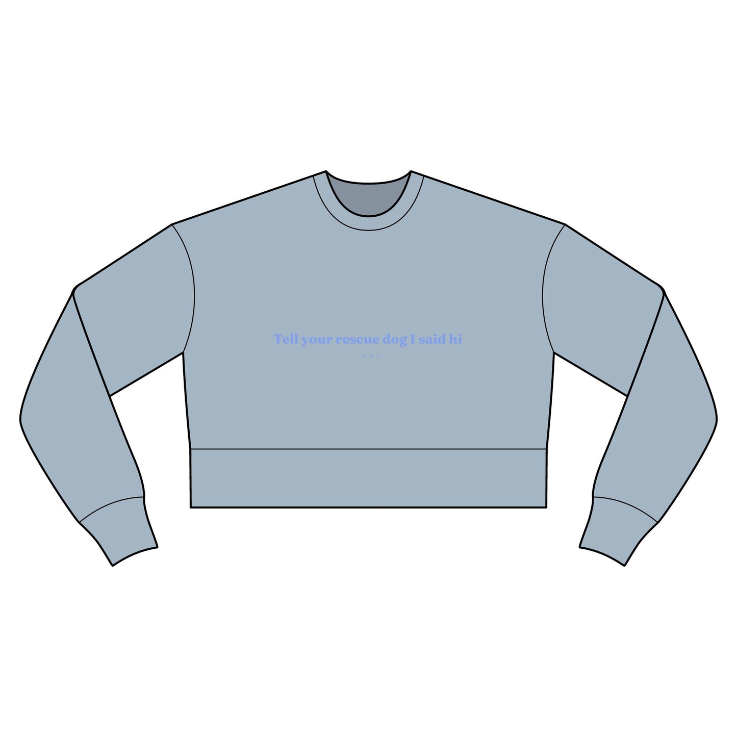 Cropped Sweatshirt — Rescue Dog
