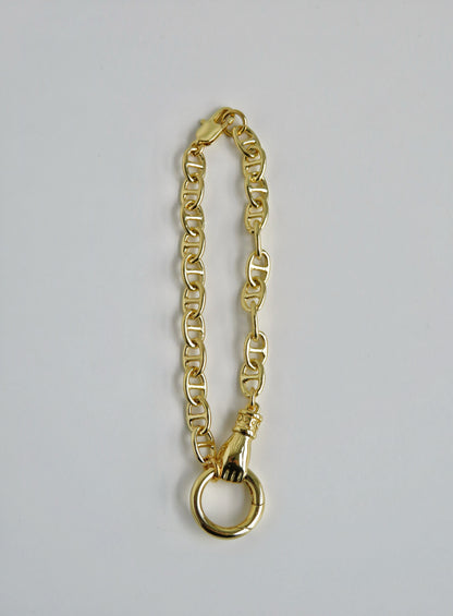 Sanxenxo Hamsa Charm Holder Bracelet - add charms