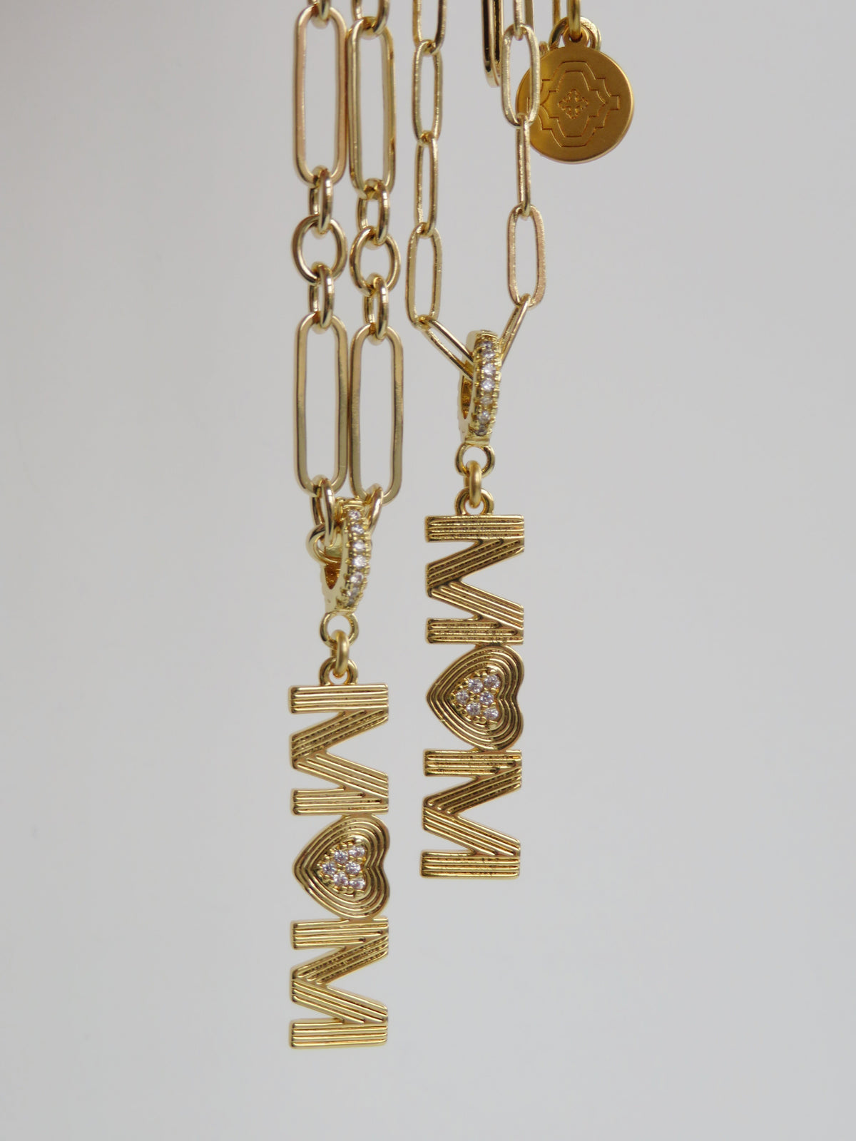 Mom Vibes Charm on Diamond Clasp