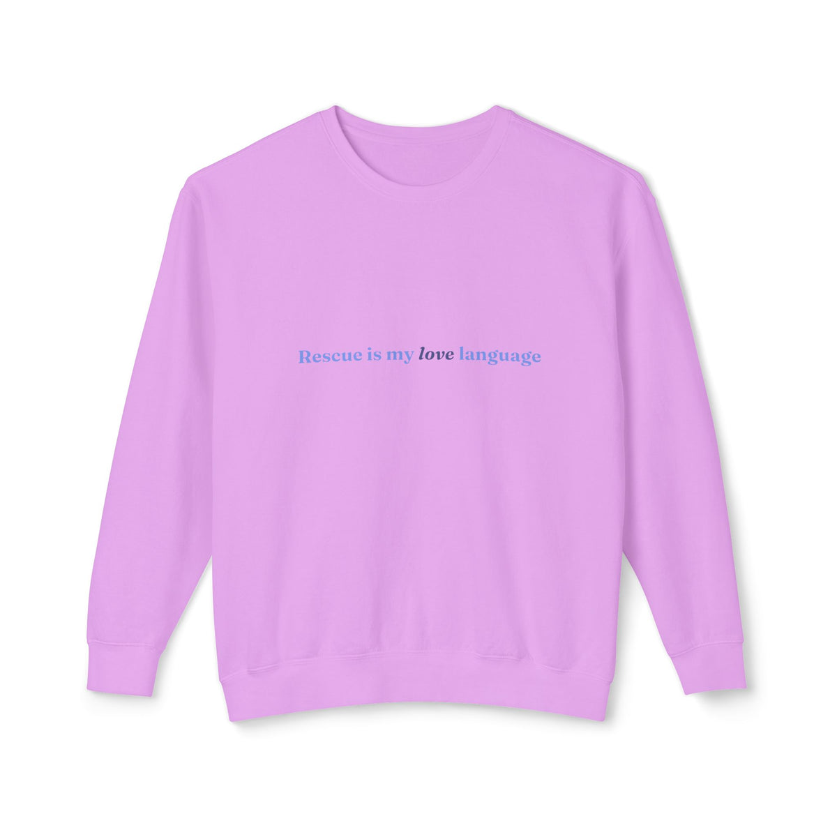 Rescue Love Crewneck Sweatshirt – Animal Rescue Paw Print