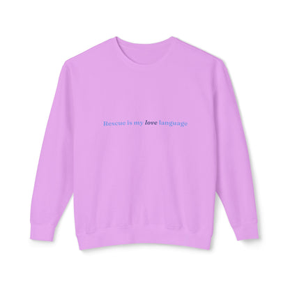 Rescue Love Crewneck Sweatshirt – Animal Rescue Paw Print