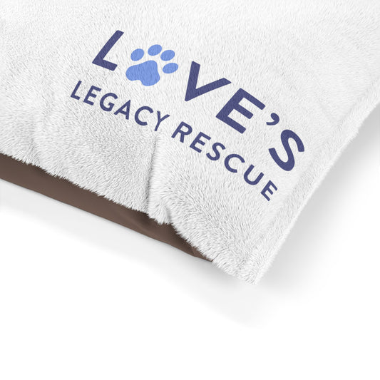 Personalized Rescue Pet Bed — Custom Name with Love’s Legacy Rescue Logo